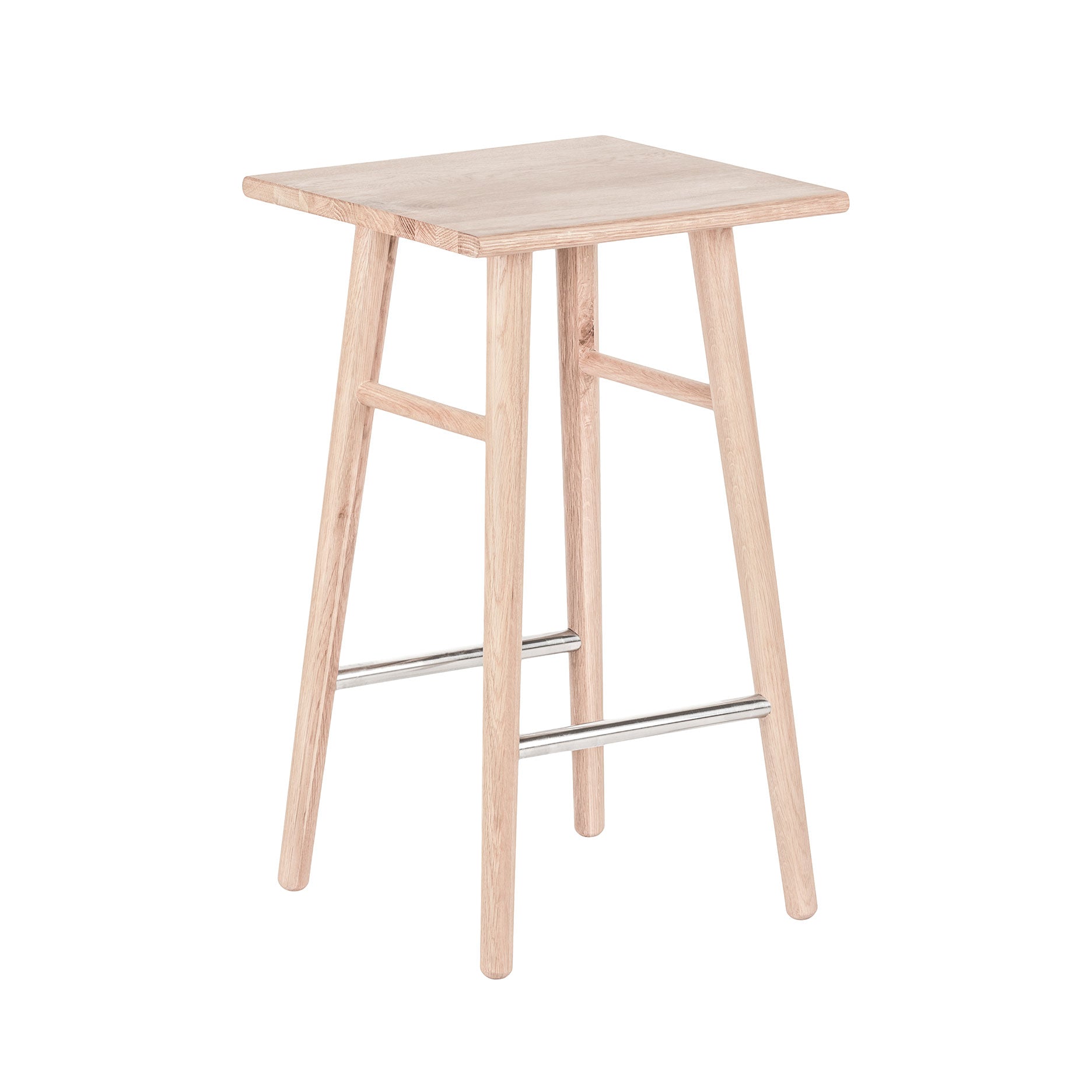 Wood II Küchenstuhl – weiß pigmentierte Eiche